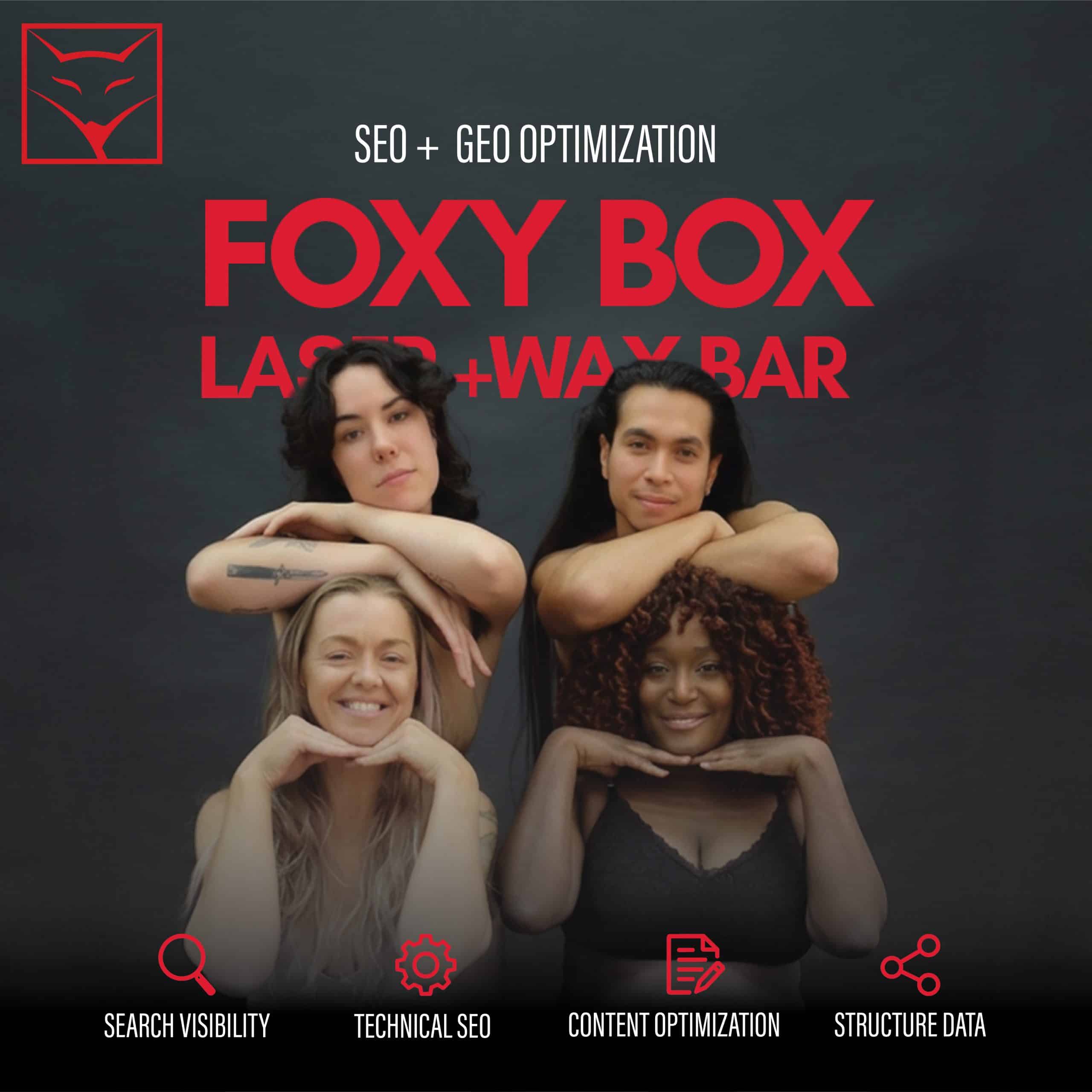 Foxy Box Laser + Wax Bar SEO and GEO optimization portfolio feature